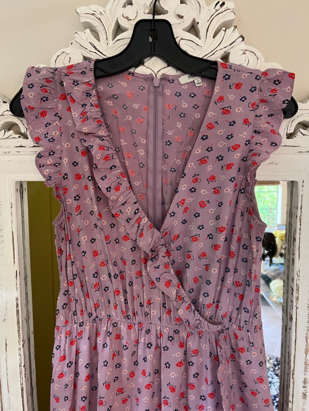 Madewell Maxi Sundress with Flutter Sleeves, Size 4